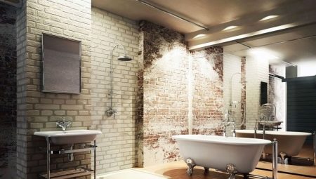 Subtleties of designing a bathroom in a loft style