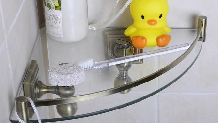 Corner shelves in the bathroom: varieties, tips for choosing