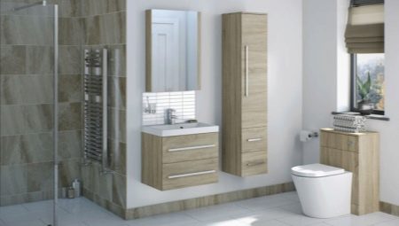 Wall cabinets in the bathroom: types and choices