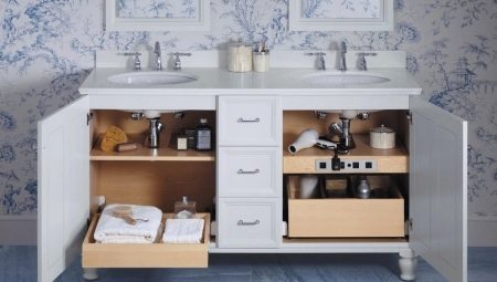 Organization of storage systems in the bathroom