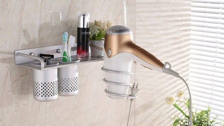 Holders for hairdryer: features, types and rules of choice