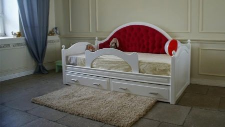 Children's ottoman bed with soft back: description, types, selection tips