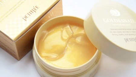 Korean eye patches with gold