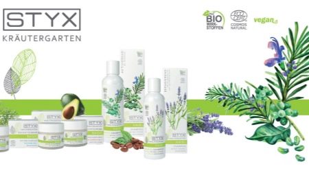 Styx cosmetics: variety of products