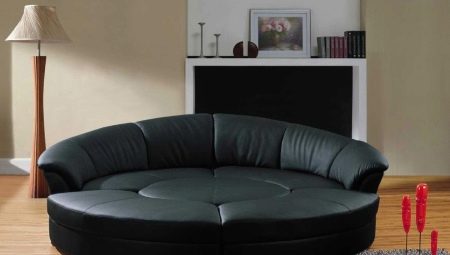 Round sofas: types and uses in the interior