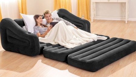 Inflatable sofas: pros and cons, types and choices