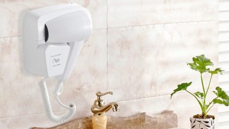 Wall-mounted hair dryers: pros and cons, brands, choice, operation