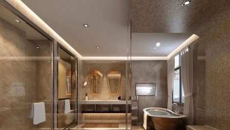 Stretch ceilings in the bathroom: pros and cons, colors and design
