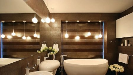 Organization of lighting in the bathroom