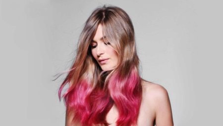 Pink hair ends on fair hair: who is suitable and how to do it?