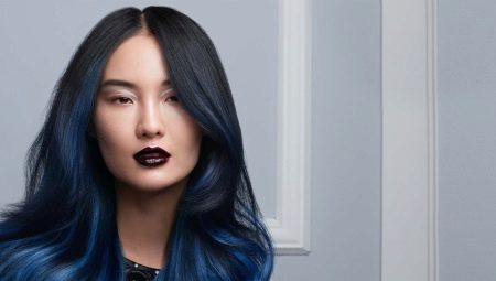 Blue hair ends: features and rules of dyeing