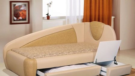 Ottoman with drawers for laundry: features and choice