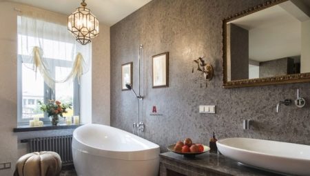 All about decorative plaster for the bathroom