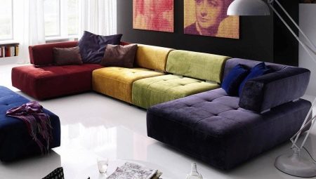 Choose a modular sofa with a berth in the living room