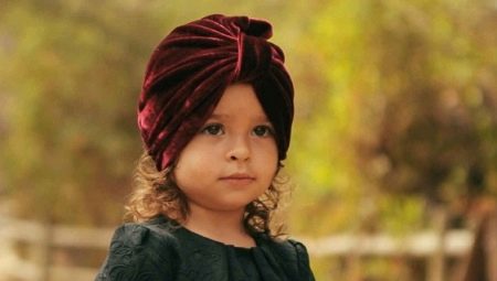 Children's turbans: characteristics and fashionable images