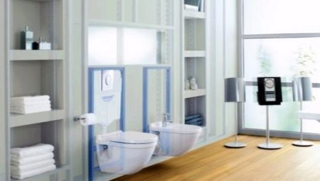 Dimensions of toilet installations