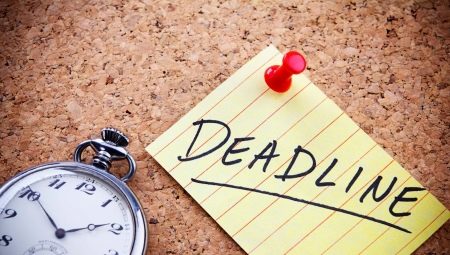 Deadline: definition and rules of application