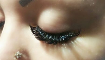 Velvet volume in eyelash extensions