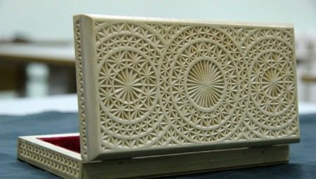 Geometric wood carving