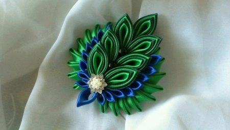 Kanzashi style brooches