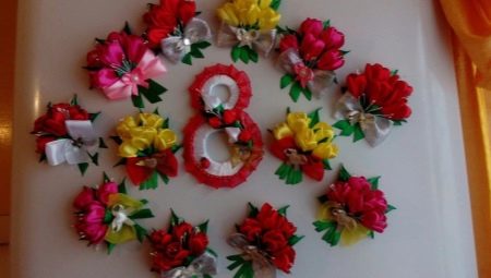 What crafts in the kanzashi technique to do on March 8?