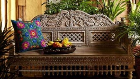 Carved furniture in the interior