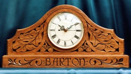 Wood carved clock