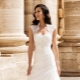 Wedding dress for a bride of small or short stature
