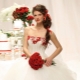 Wedding dresses with red elements