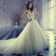 Wedding dress with a train