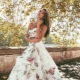 Wedding dresses with flowers and floral print
