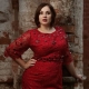 Red dress for overweight women