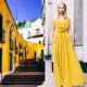 Mustard dress - for showy women