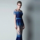 Blue evening dresses