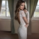 Wedding dress with lace sleeves