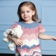 Knitted dress for girls