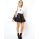 Leather skirts