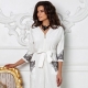 White bathrobe