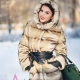 Mink fur coat