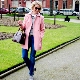 What to wear with a pink pea coat?