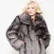 Fur coat from silver fox