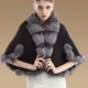 Knitted fur coat