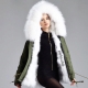 Women's parka with fur inside