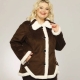 Large size women's sheepskin coats