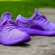 Purple sneakers
