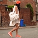 Orange sneakers