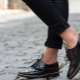Black patent leather shoes