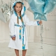 Children's bathrobe with a hood