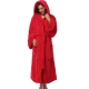 Women's terry bathrobe with a hood