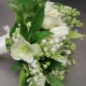 White-green bouquet for the bride: design options and nuances of choice